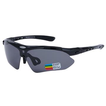 RockBros Polarisierte Radfahrerbrille mit 5 Gläsern - Schwarz
