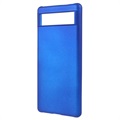 Google Pixel 6a Gummierter Kunststoff Cover - Blau