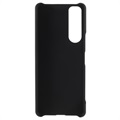 Sony Xperia 5 III Gummierter Kunststoff Cover - Schwarz