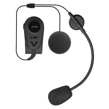 SBS Mono Wireless Headset für Motorradhelme - Schwarz