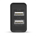 Saii Amorus 2 x USB Schnellladegerät - 12W - Schwarz