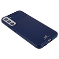 Saii Karbonfaser Samsung Galaxy S22+ 5G TPU Hülle - Blau