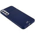 Saii Karbonfaser Samsung Galaxy S22 5G TPU Hülle - Blau
