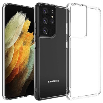 Saii Premium Anti-Rutsch Samsung Galaxy S21 Ultra 5G TPU Hülle - Durchsichtig