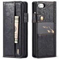 iPhone 7 / iPhone 8 Saii Retro Multi-slot Schutzhülle mit Geldbörse