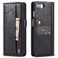iPhone 7 Plus / iPhone 8 Plus Saii Retro Multi-Slot Schutzhülle mit Geldbörse