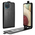 Samsung Galaxy A12 Vertikale Flip Case mit Kartensteckplatz