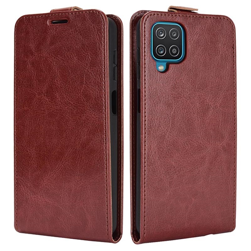 Samsung Galaxy A12 Vertikale Flip Case mit Kartensteckplatz