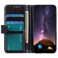 Samsung Galaxy A12 Wallet Schutzhülle mit Magnetverschluss - Schwarz