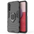 Samsung Galaxy A14/A14 5G Hybrid Case mit Ringhalterung - Schwarz