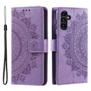 Samsung Galaxy A16 Mandala Serie Wallet Hülle - Purpur