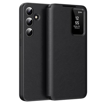 Samsung Galaxy A16 Smart Clear View Flip Hülle mit Kartenschlitz