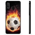 Samsung Galaxy A20e Schutzhülle - Fußball Flamme