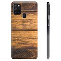 Samsung Galaxy A21s TPU Hülle - Holz