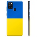 Samsung Galaxy A21s TPU Hülle Ukrainische Flagge - Gelb und Lichtblau