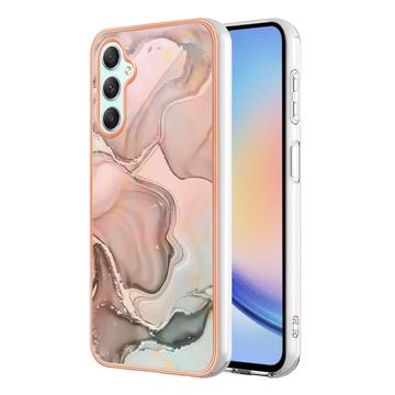 Samsung Galaxy A25 Galvanisierte IMD TPU-Hülle mit Marmormuster