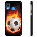 Samsung Galaxy A40 Schutzhülle - Fußball Flamme