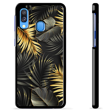 Samsung Galaxy A40 Schutzhülle - Goldene Blätter