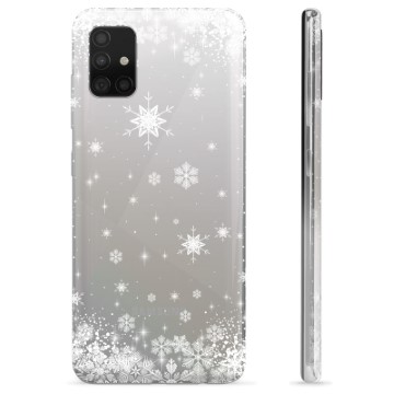 Samsung Galaxy A51 TPU Hülle - Schneeflocken