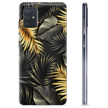 Samsung Galaxy A71 TPU Hülle - Goldene Blätter