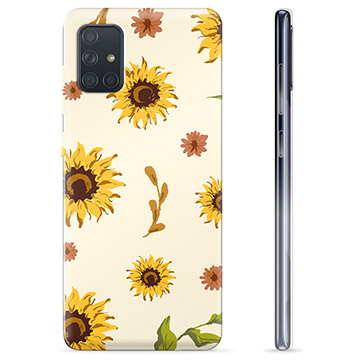 Samsung Galaxy A71 TPU Hülle - Sonnenblume