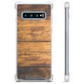 Samsung Galaxy S10 Hybrid Hülle - Holz