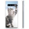 Samsung Galaxy S10+ TPU Hülle - Katze