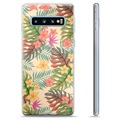 Samsung Galaxy S10+ TPU Hülle - Pinke Blumen