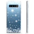 Samsung Galaxy S10+ TPU Hülle - Schneeflocken