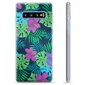 Samsung Galaxy S10+ TPU Hülle - Tropische Blumen