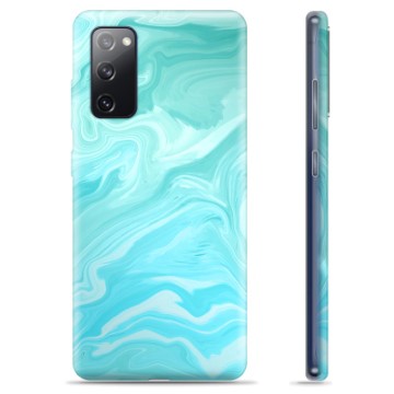 Samsung Galaxy S20 FE TPU Hülle - Blauer Marmor