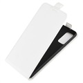 Samsung Galaxy S20 FE Vertikale Flip Case mit Kartensteckplatz - Weiß