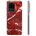 Samsung Galaxy S20 Ultra TPU Hülle - Roter Marmor