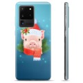 Samsung Galaxy S20 Ultra TPU Hülle - Winter Schweinchen