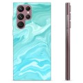 Samsung Galaxy S22 Ultra 5G TPU Hülle - Blauer Marmor