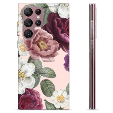 Samsung Galaxy S22 Ultra 5G TPU Hülle - Romantische Blumen