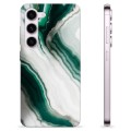 Samsung Galaxy S23 5G TPU Hülle - Smaragd Marmor