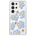 Samsung Galaxy S23 Ultra Fashion TPU Hülle - Blumen / Erdbeeren