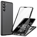 iPhone 14 Plus Magnetisches Hülle mit Panzerglas - 9H - Schwarz
