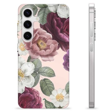 Samsung Galaxy S24 TPU Hülle - Romantische Blumen