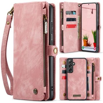 Samsung Galaxy S25 Caseme 008 2-in-1 Multifunktions Wallet Hülle - Rosa
