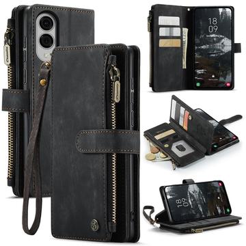 Samsung Galaxy S25 Edge Caseme C30 Multifunktions Wallet Hülle - Schwarz