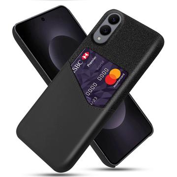 Samsung Galaxy S25 Edge KSQ Hülle mit Kartenhalter - Schwarz