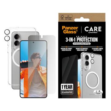 Samsung Galaxy S25 Edge PanzerGlass Care Flagship 3-in-1 Privatsphäre Bundle - Klar