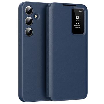 Samsung Galaxy S25 FE Smart Clear View Flip Hülle mit Kartenschlitz - Saphir