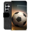 Samsung Galaxy S25+ Premium Schutzhülle mit Geldbörse - Fußball