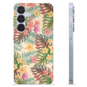 Samsung Galaxy S25 TPU Hülle - Pinke Blumen