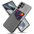 Samsung Galaxy S25 Ultra KSQ Hülle mit Kartenhalter - Grau