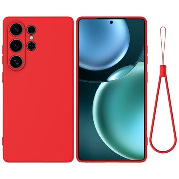 Samsung Galaxy S25 Ultra Liquid Silikonhülle mit Handschlaufe