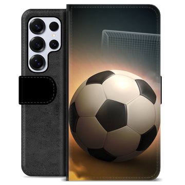 Samsung Galaxy S25 Ultra Premium Schutzhülle mit Geldbörse - Fußball